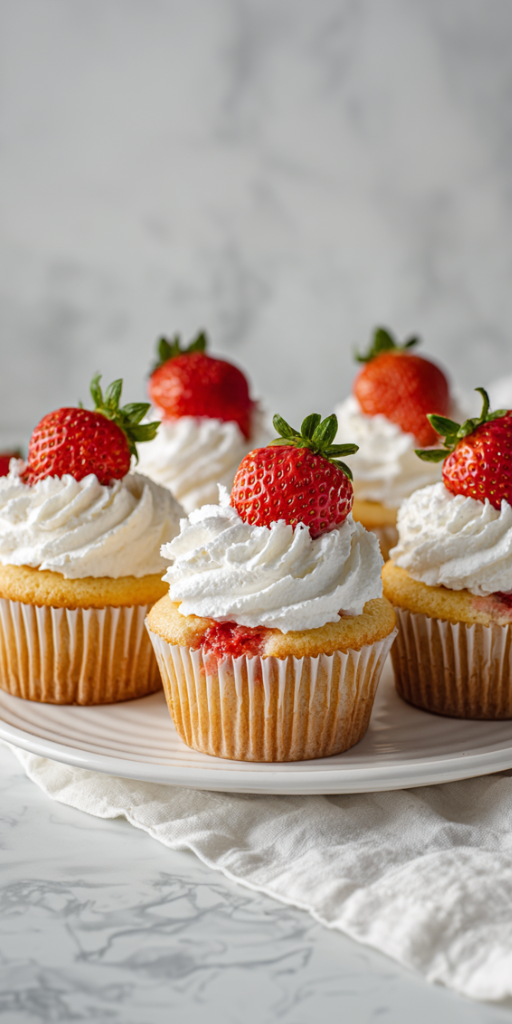 The Best Strawberry Shortcake Cupcakes Recipe!