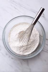 Whisk flour, baking powder, baking soda, and salt in a bowl.