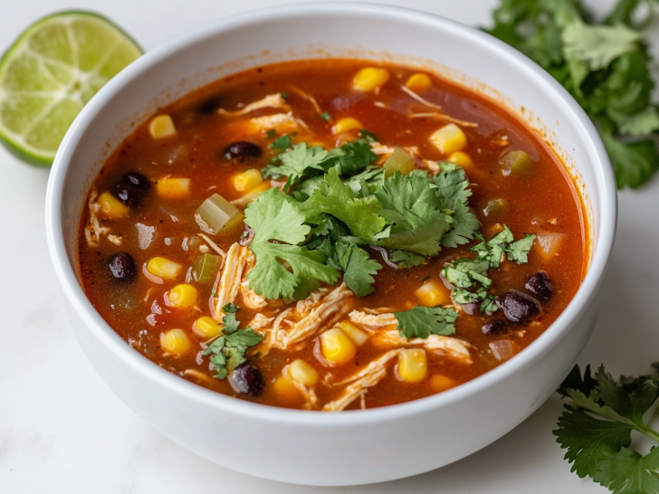 Flavorful Slow Cooker Chicken Tortilla Soup Recipe