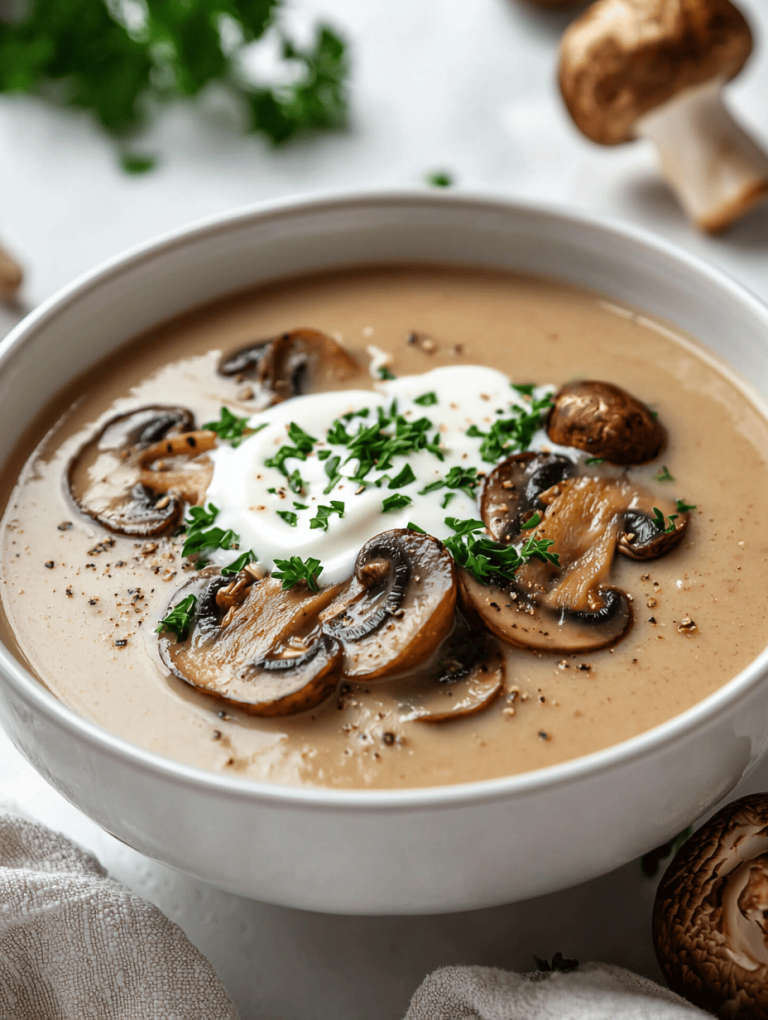Fall’s Hidden Gem: Creamy Mushroom Soup with a Twist