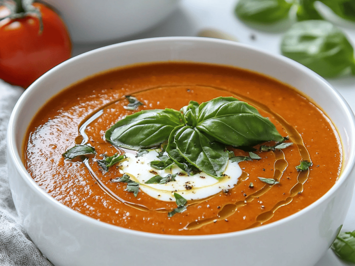 Autumn’s Hidden Treasure: Caramelized Tomato Basil Soup
