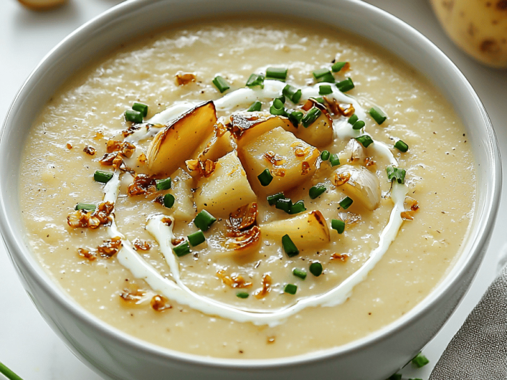 Lazy Weekend Comfort: Crockpot Roasted Garlic Potato Soup