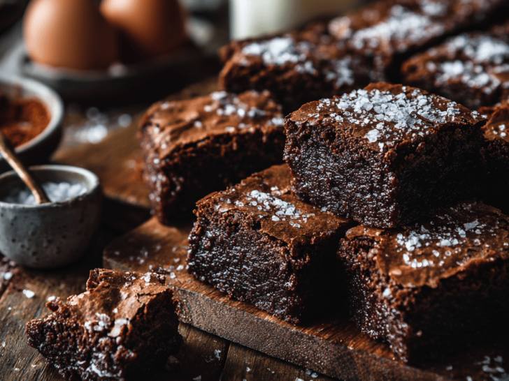 Fudgy Brownies with Sea Salt and Espresso Recipe
