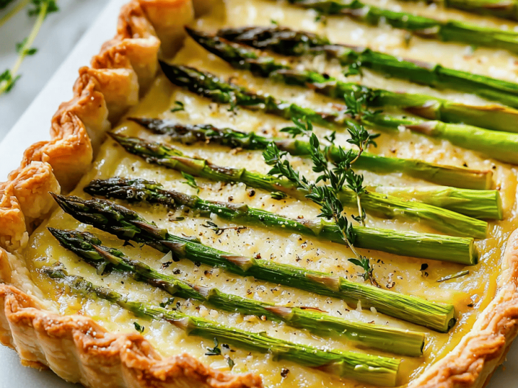 Asparagus and Parmesan Shortcrust Tart Recipe