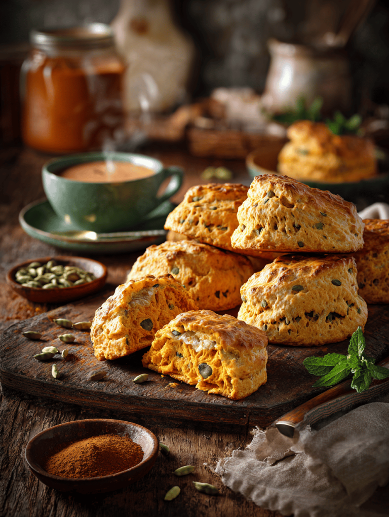 Pumpkin Scones with a Unexpected Twist: A Spice-Infused Morning Delight