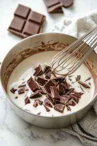 Add the chopped chocolate