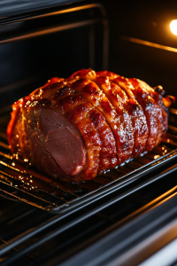 Bake the ham uncovered