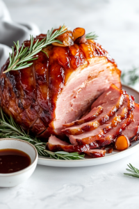 Brush the ham with a little more