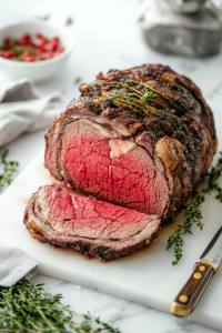 Carve the roast against