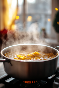 Cook the lasagna noodles