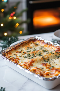 Cover the assembled lasagna