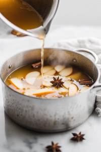 Pour the apple cider into a large pot