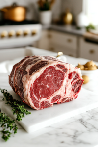 Remove the prime rib from the fridge