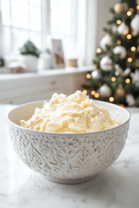 beat softened butter and brown sugar