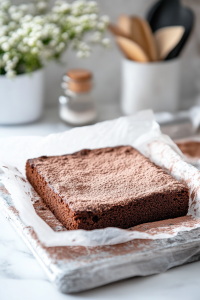 invert the sponge onto a damp towel dusted