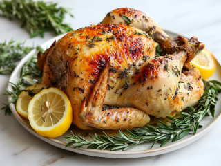 Gordon Ramsay Roast Chicken with Lemon and Herbs Recipe