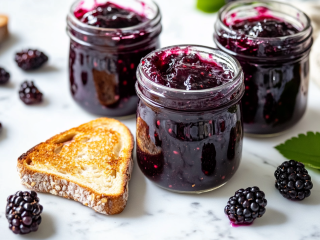Homemade mulberry jam