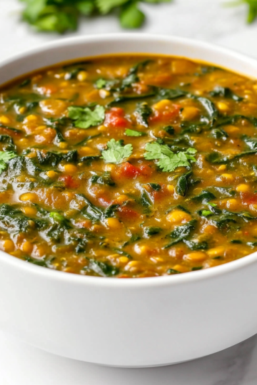 Lentil Spinach Dal Recipe
